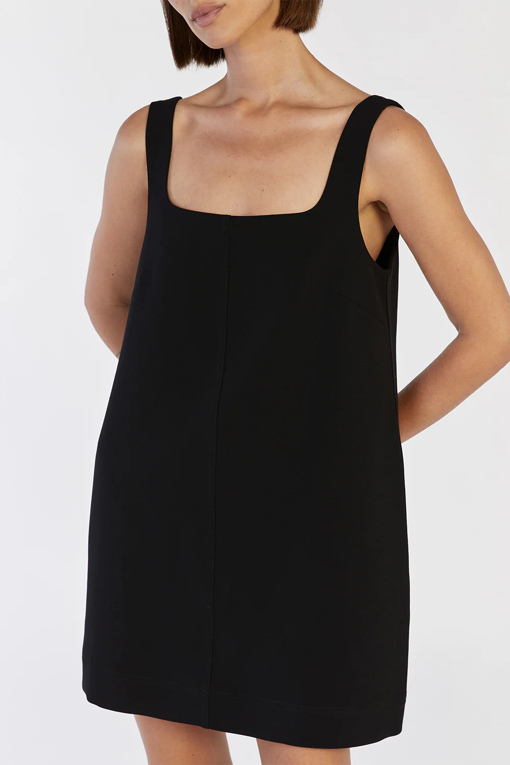 ROSA BLACK SHIFT MINI DRESS - Image 5